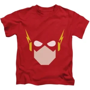 DC Comics Justice League The Flash Head Little Boys Juvy Shirt Red