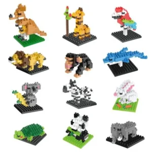 Mini Building Blocks Zoo Set Animal Toys for Girl's or Boys Birthday Gift Educational Toy F-109