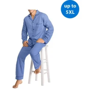 Hanes Big Men's Woven Pajama Set