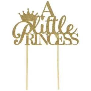 All About Details Gold A Little Princess Cake Topper