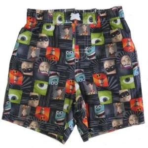 Baby Boys Multi Color Pixar Character Print Swimwear Shorts 18M