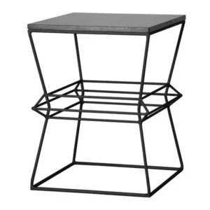 Emissary Home and Garden Vector Metal/Granite Stool or Table