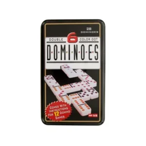 Bulk Buys OD851-16 Double 6 Color Dot Dominoes Game Set, 16 Piece