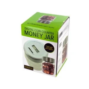 Bulk Buys OL448-1 Digital Coin Counter Money Jar