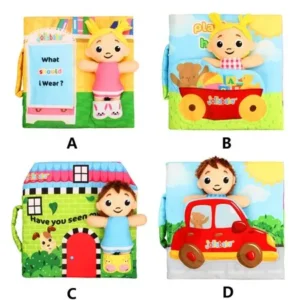 VoberryÂ® New Illustrated Storytelling Cute Soft Magic Funny Kids Colorful Learning Children Girls Boys Baby Educational Books Creative Intelligent Cartoon Toys Cloth Developmental Cognition Books