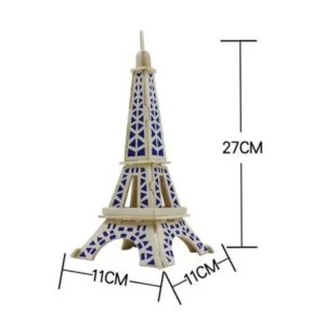 VoberryÂ® Creative Fashionable Lifelike Lively Vivid Developmental Eiffel Tower 3d Jigsaw Wooden Adult Children's Funny Intelligent Magic Popular Kids Children Games Toys Puzzles Gifts Presents