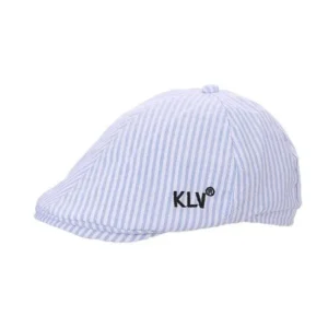 DZT1968 New Fashion Kids Boy Girls Striated Beret Cap Cabbie Casquette Flat Peaked Hat