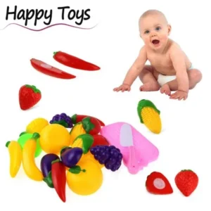 11PC Cutting Fruit Vegetable Pretend Play Children Kid Educational Toy