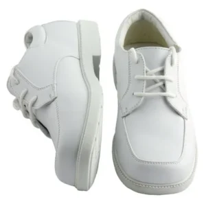 Kids White Square Toe Dress Shoes Toddler Boys Sizes