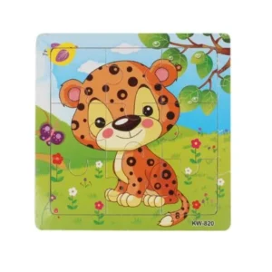 Wooden Leopard Jigsaw Toys For Kids Education And Learning Puzzles Toys
