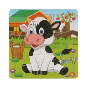 Wooden Dairy Cow Jigsaw Toys For Kids Education And Learning Puzzles Toys