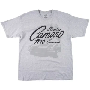 Chevy Camaro 1970 T-Shirt Grey Mens Big and Tall Classic Muscle Car Top