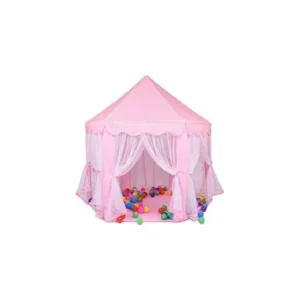 Pink Hexagon Princess Castle Cute Indoor Kids Play Tent Outdoor Girls Playhouse