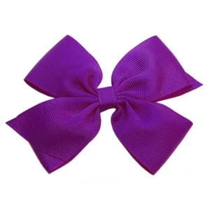 Boutique Baby Girl Accessory Ultra Violet Grosgrain Clippie Hair Bow