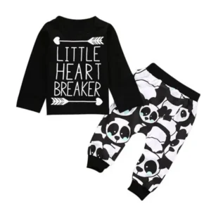 VoberryÂ® Kids Infant Baby Boy Long Sleeve Letter Blouse Tops +Pants Outfits Clothes Set