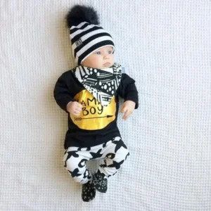 VoberryÂ® Infant Baby Boy Long Sleeve Letter Blouse Tops +Pants Outfits Clothes Set Suit