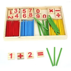 Kids Child Wooden Numbers Mathematics Early Learning Counting Educational Toy