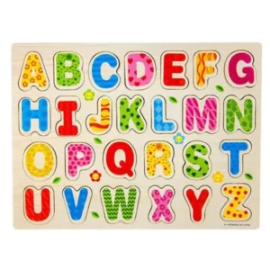 a set 26pcs Wood Alphabet English Letters Puzzle Jigsaw Educational Toy
