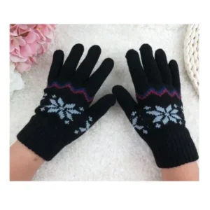 Children Girls Boys Knitted Winter Gloves Cashmere Soft Warm Mitten