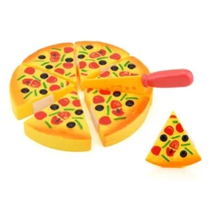Childrens Kids Pizza Slices Toppings Pretend Dinner Kitchen Play Food Toy Gift