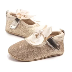 BinmerÂ® Hot Sale Fashion Baby Girl Soft Sole Bling Bowknot Anti-slip Princess Shoes