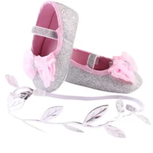 BinmerÂ® Hot Sale Baby Girl Flower Shoes Sneaker Anti-slip Hand Soft Toddler Shoes+1pc Hairband