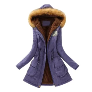 BinmerÂ® Hot Sale Womens Warm Long Coat Fur Collar Hooded Jacket Slim Winter Parka Outwear Coats