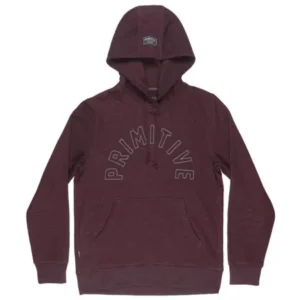 Primitive Apparel Arch Hoodie Sweatshirt Fleece Sweater Pullover Mens Burgundy