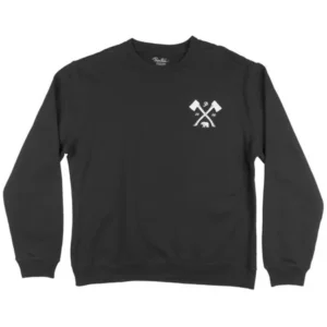 Primitive Apparel Forged Crewneck Pullover Sweatshirt Sweater Fleece Mens Black