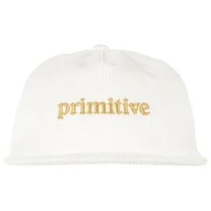 Primitive Apparel Good for Life Corduroy Snapback Hat Headwear Cap Men Off White