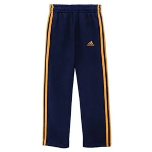 Adidas Boys Activewear - Athletic Pants for boys and youth Size 8 - 18 (X-Large / 18, Collegiate Navy / Lucky Orange)