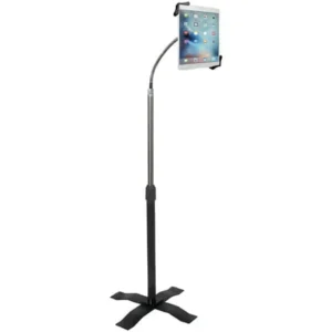 CTA Digital PAD-AFS Height-Adjustable Gooseneck Floor Stand for 7-13â€™â€™ Tablets