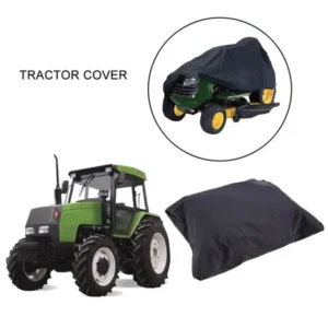Hot Sale Lawn Tractor Mower Cover Weather Water Resistant Dustproof Anti-UV Covering Clothing fits up to 55/54 inch Deck, Black