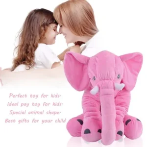 Hot Sale 60CM Cute Animal Pillow Elephant Children Soft Plush Toy Doll Baby Kids Birthday Gifts Toy Stuffed For Kids Sleeping Toys, Pink