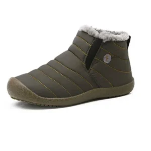 Men's Snow Boots,Winter Outdoor Men Shoes on Sale, Unisex Snow Boots, Solid Color Warming Shoes, Slip-on Ankle Boots, Couple Shoes, For Male Women,