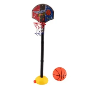 Kids Sports Portable Basketball Toy Set with Stand Ball & Pump Toddler Baby Safe inflatable basketball Lightweight