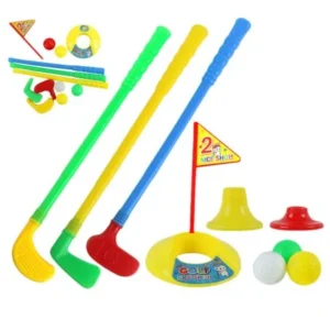 1 Set Multicolor Plastic Golf Toys for Children Outdoor Backyard Sport Game Worldwide sale, Multicolor