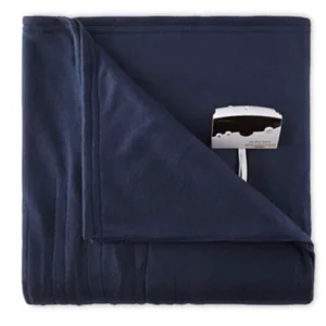 Biddeford 1001-9052106-544 Comfort Knit Fleece Electric Heated Blanket Full Navy