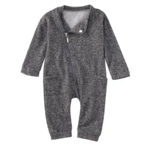 Newborn Infant Kids Baby Boy Girl Clothes Zipper Romper Bodysuit Jumpsuit Outfit