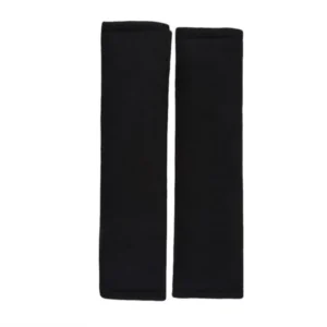 2Pcs Car Comfortable Safety Seat Belt Shoulder Pads Cover Soft Cushion Harness Pad Truck Strap Cover Automotive Accessories, black