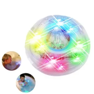 LED Bathroom Toys for Kids, Waterproof Light Up Bath Time Accessories for Bathtub Play
