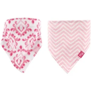 Hudson Baby Boy and Girl Bandana Bib, 2-Pack - Ikat