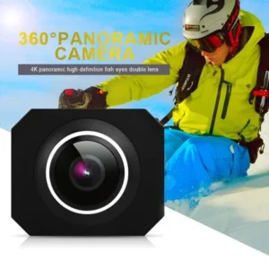 4K HD 360?Panoramic Camera VR Mini Handheld Unique Dual Lens Sports Camera Action Camera WiFi Video Action Sports Camera Action Camera PANO360