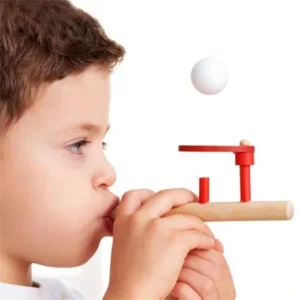Montessori Materials Baby Wooden Blow Hobbies Outdoor Fun Sports Toy Ball Foam Floating Ball