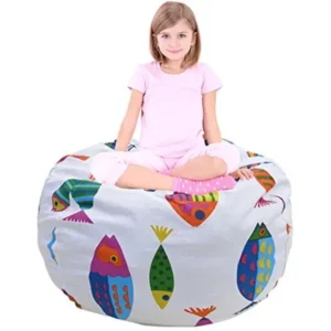 Child Bean Bag | Sofa Chair | Storage Bags | Beanbag Chair | Fabric Clothes Bag | Sofa Lounger | Cotton Canvas Bag | Premium Quality Cotton | Storage Solution for Bedroom