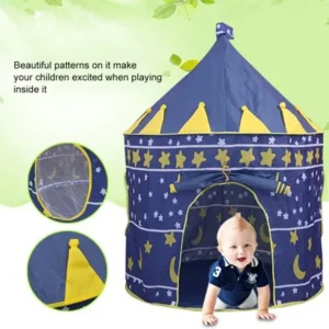 Stylish Picks for The Littlest Ones on Your List Large Size Foldable Moon And Stars Surface Kids Gaming Playing Toy Tent