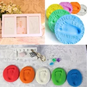 The Toy of The Year Infant Baby Kids Handprint Footprint Clay Special Baby DIY Air Drying Clays