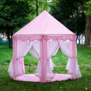 Kids Play Tents, Children Folding Toy Tent Pop Up Kids Girl Princess Castle Indoor House Kids Pretend Play & Dress Up Tent Playhouse for Girls