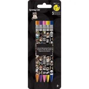 Colored Mechanical Pencils - Grumpy Cat - 5Pcs New Toys Gifts iw2512