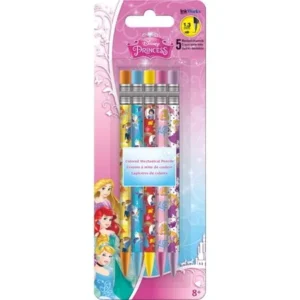 Colored Mechanical Pencils - Disney - Princess - 5Pcs New Toys Gifts iw2513